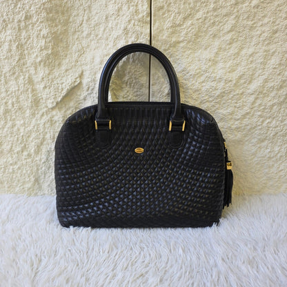 1 Bally Quilted Leather Top Handle Bag (Pre-Owned)