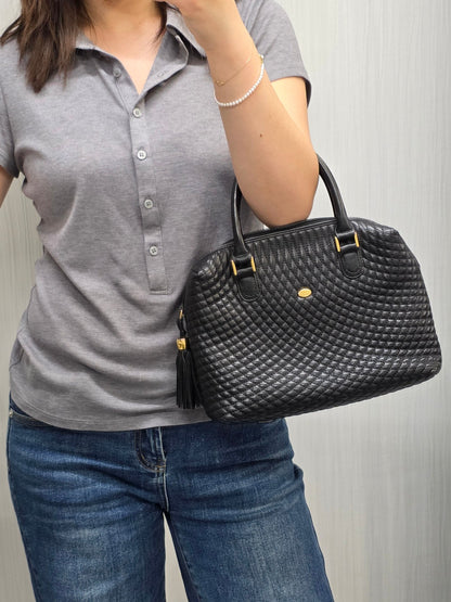 1 Bally Quilted Leather Top Handle Bag (Pre-Owned)