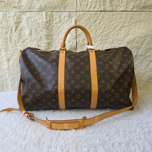 1 Louis Vuitton Monogram Keepall Bandoulière Travel Bag (Pre-Owned)