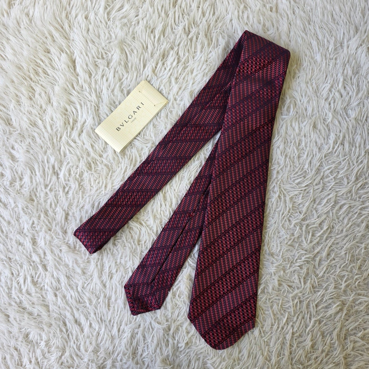 Bvlgari Logo Pattern Silk Tie (Pre-Owned)