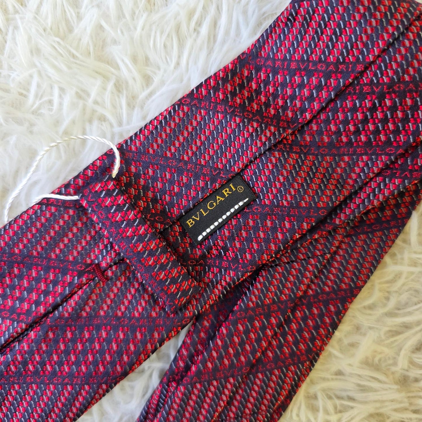 Bvlgari Logo Pattern Silk Tie (Pre-Owned)