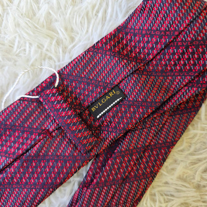 Bvlgari Logo Pattern Silk Tie (Pre-Owned)