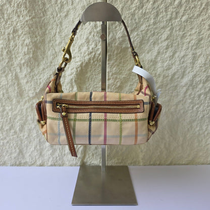 Coach Plaid Canvas Shoulder Bag (Pre-Owned)
