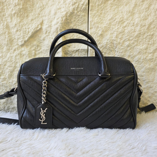 Saint Laurent LouLou Leather Bowling Bag (Pre-Owned)