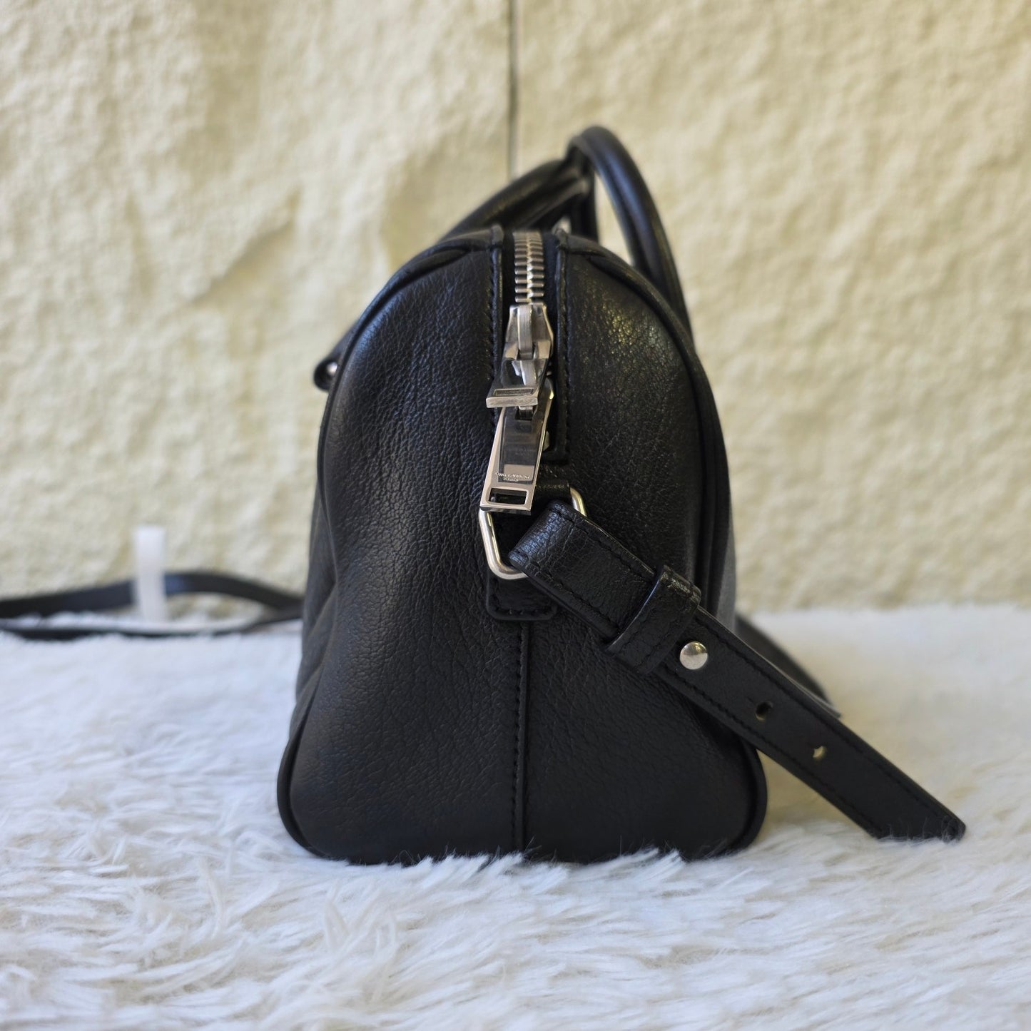 Saint Laurent LouLou Leather Bowling Bag (Pre-Owned)