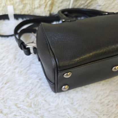 Saint Laurent LouLou Leather Bowling Bag (Pre-Owned)