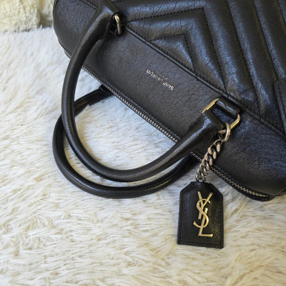 Saint Laurent LouLou Leather Bowling Bag (Pre-Owned)