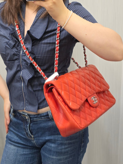 Chanel Classic Quilted Leather Double Flap Bag (Pre-Owned)