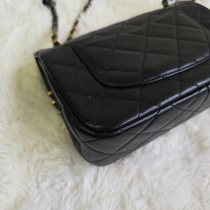Chanel Limited Paris Charm Quilted Leather Classic Flap (Pre-Owned)