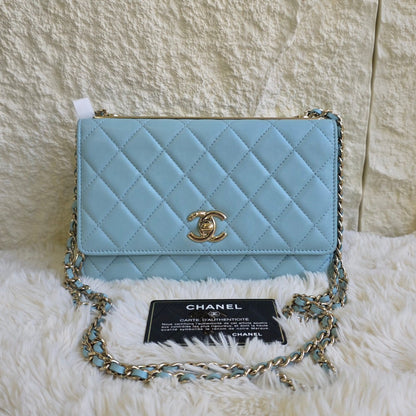 Chanel Quilted Leather Wallet on Chain Bag (Pre-Owned)