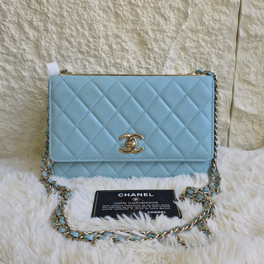 Chanel Quilted Leather Wallet on Chain Bag (Pre-Owned)