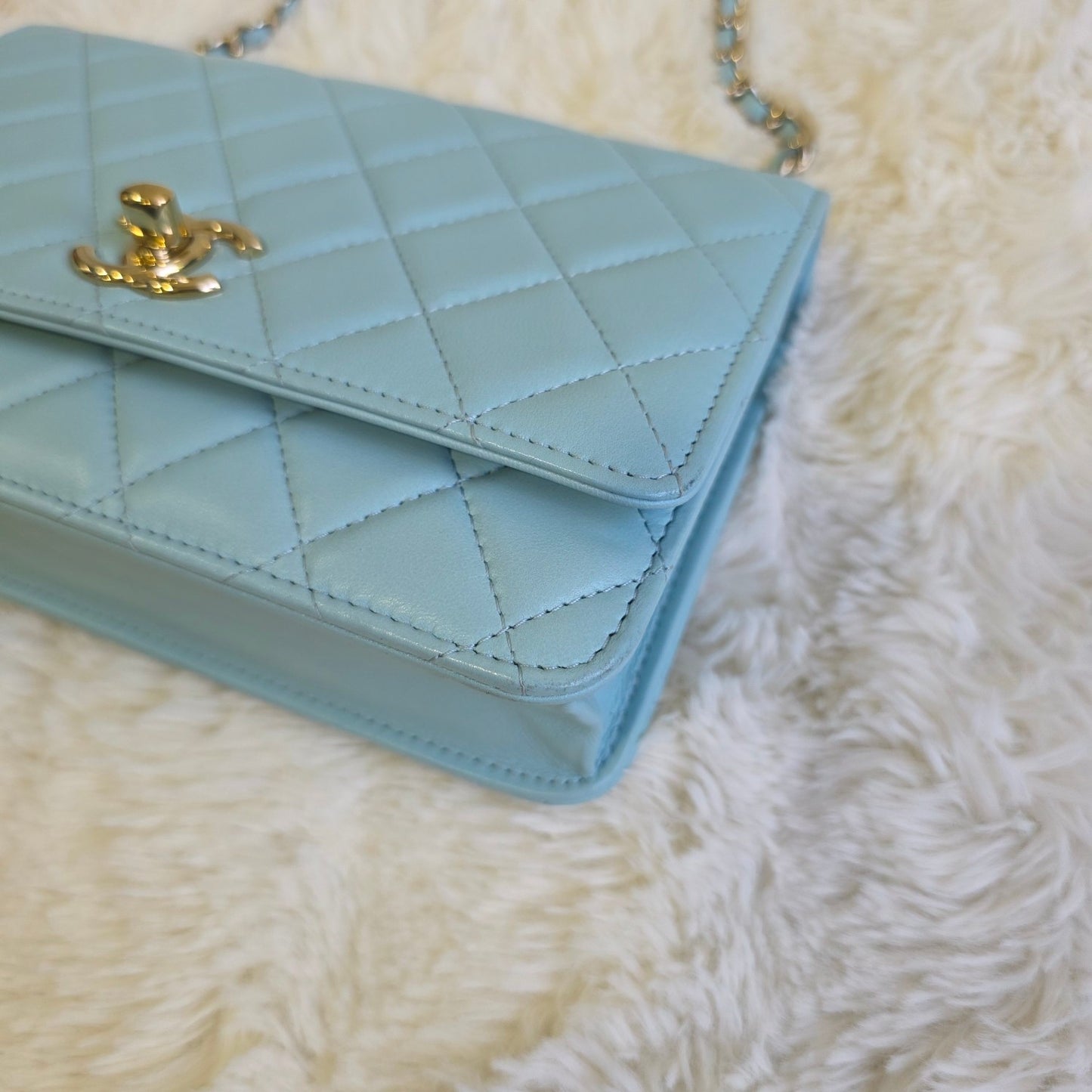Chanel Quilted Leather Wallet on Chain Bag (Pre-Owned)