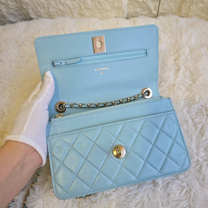 Chanel Quilted Leather Wallet on Chain Bag (Pre-Owned)