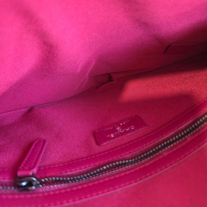 Chanel Quilted Leather Zip Pouch Clutch Bag (Pre-Owned)