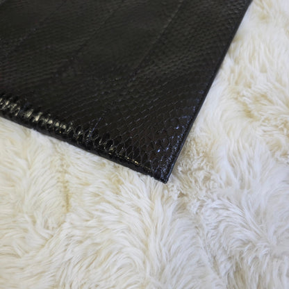 Fendi Bag Bugs Leather Zip Pouch Clutch Bag (Pre-Owned)