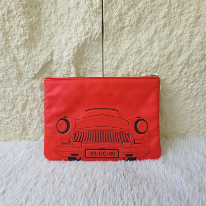 Chanel Cruise Car Motif Zip Pouch (Pre-Owned)