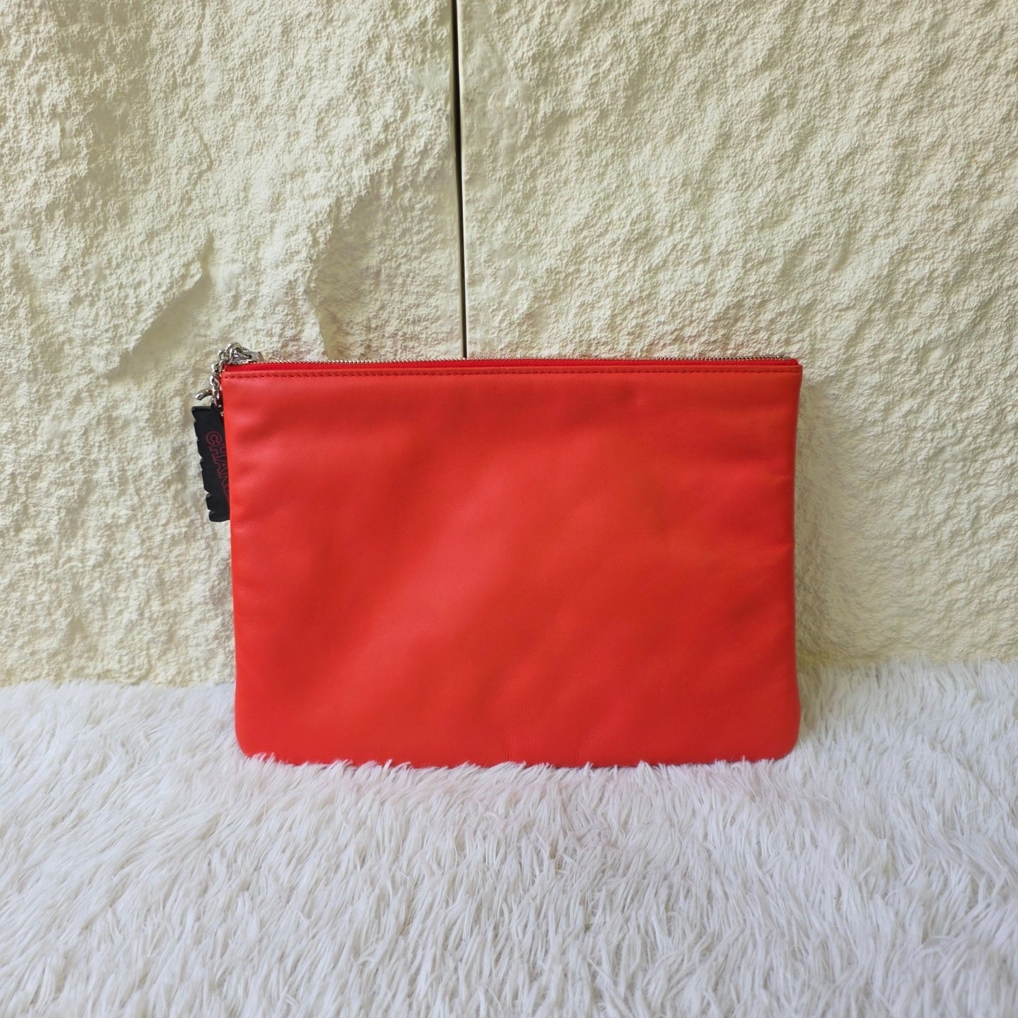 Chanel Cruise Car Motif Zip Pouch (Pre-Owned)