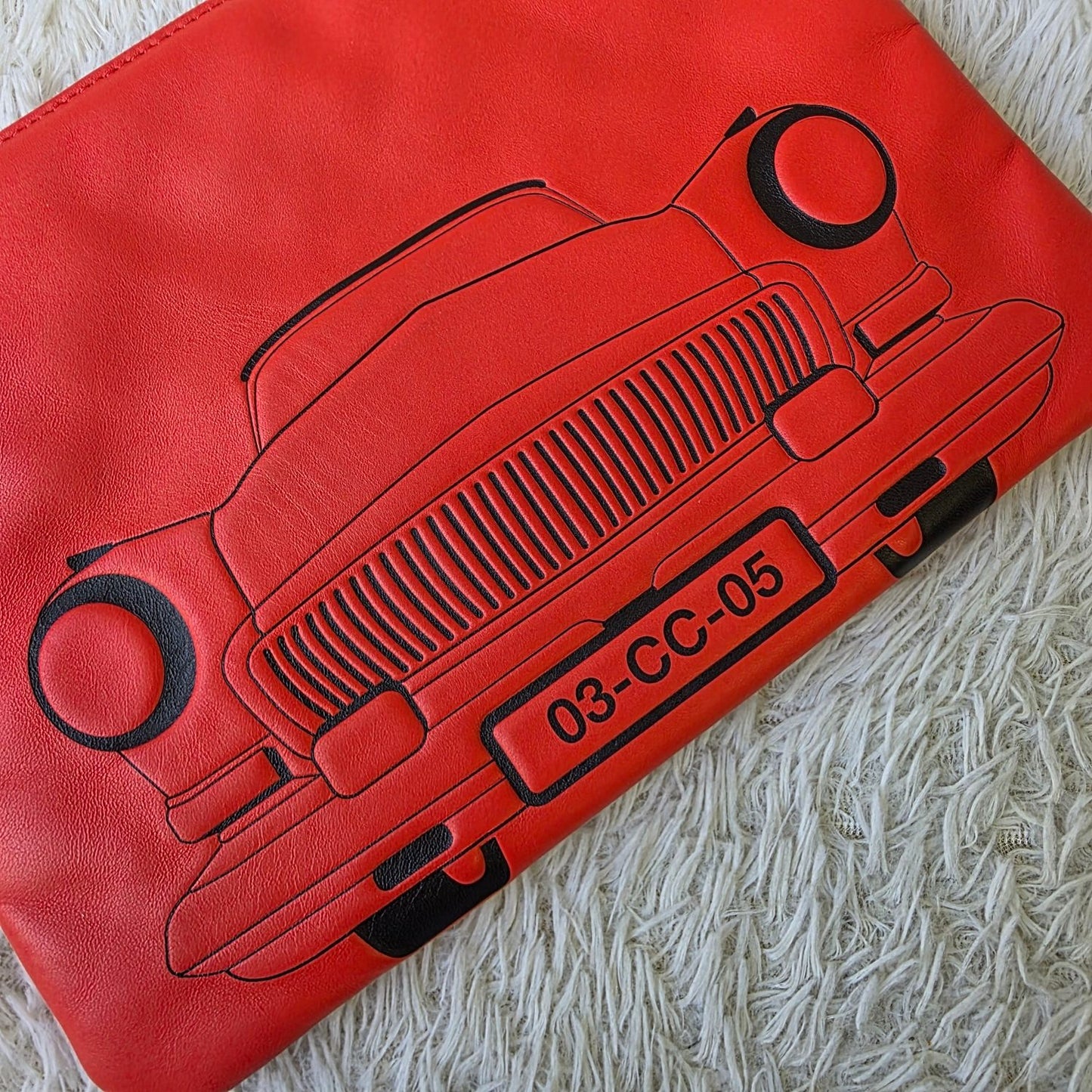 Chanel Cruise Car Motif Zip Pouch (Pre-Owned)