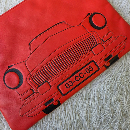 Chanel Cruise Car Motif Zip Pouch (Pre-Owned)