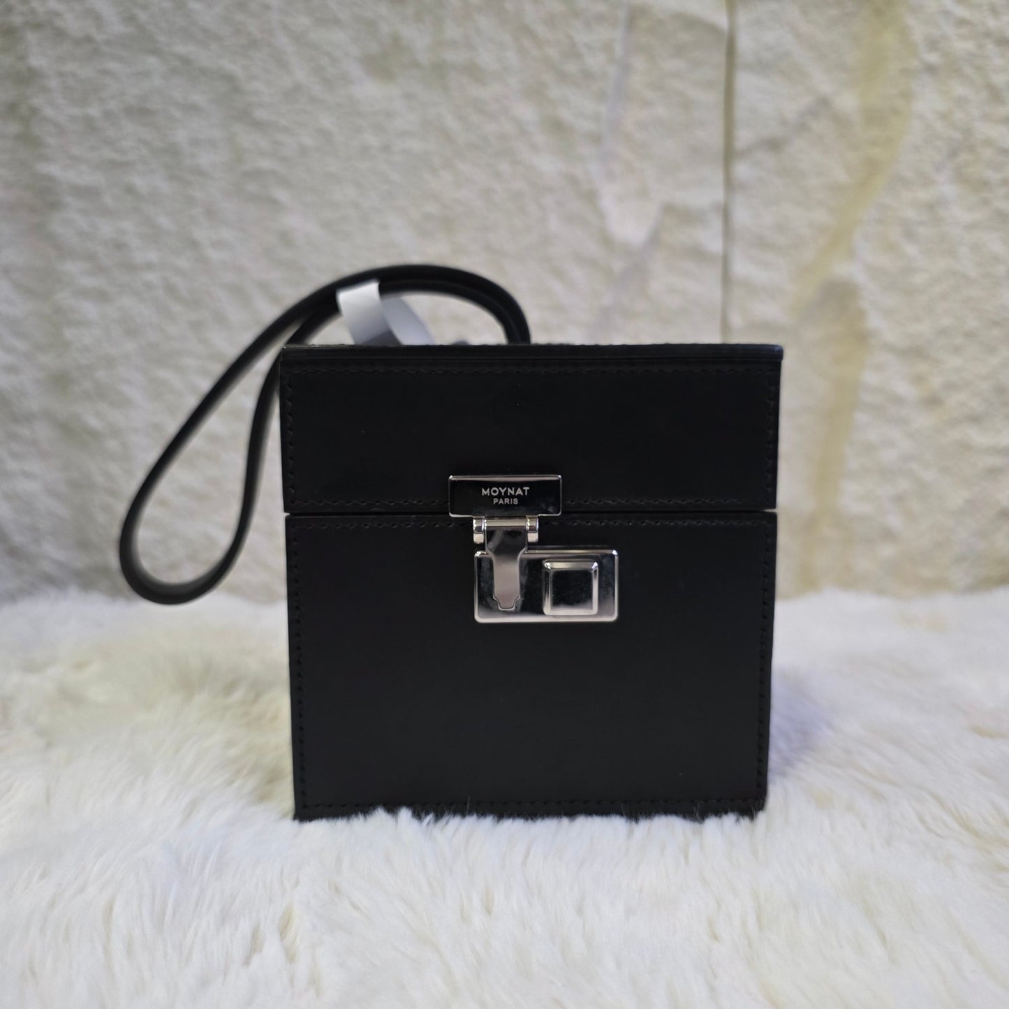 Moynat Leather Box Wristlet Bag (Pre-Owned)