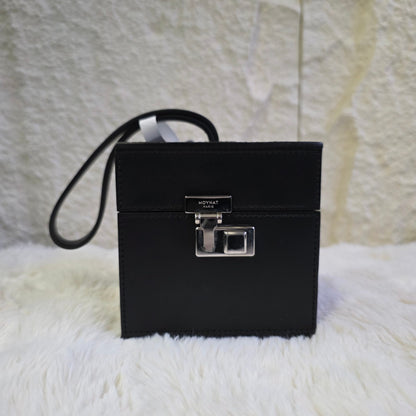 Moynat Leather Box Wristlet Bag (Pre-Owned)