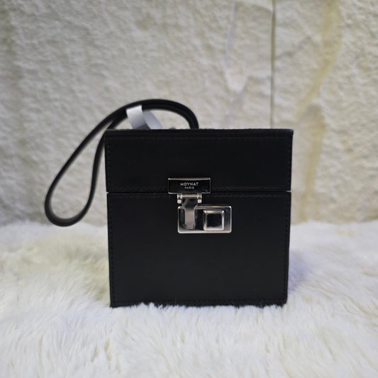Moynat Leather Box Wristlet Bag (Pre-Owned)