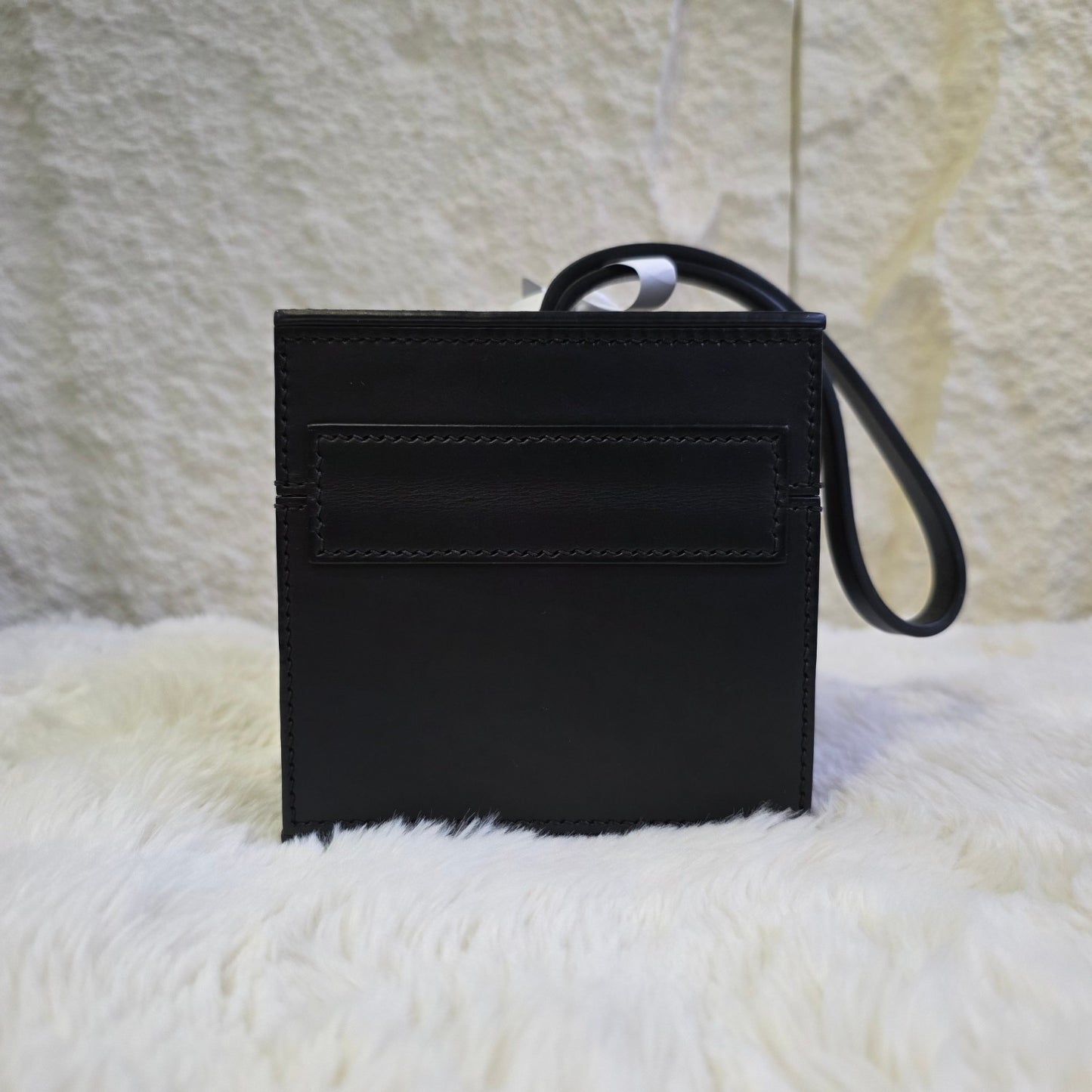 Moynat Leather Box Wristlet Bag (Pre-Owned)