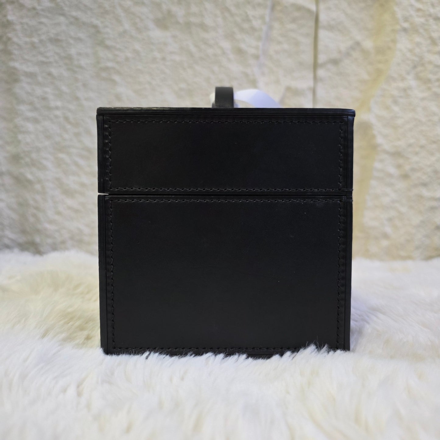 Moynat Leather Box Wristlet Bag (Pre-Owned)