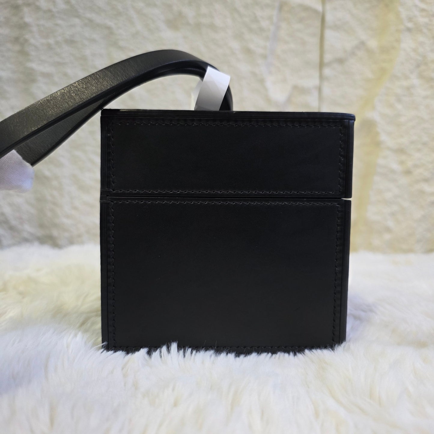 Moynat Leather Box Wristlet Bag (Pre-Owned)