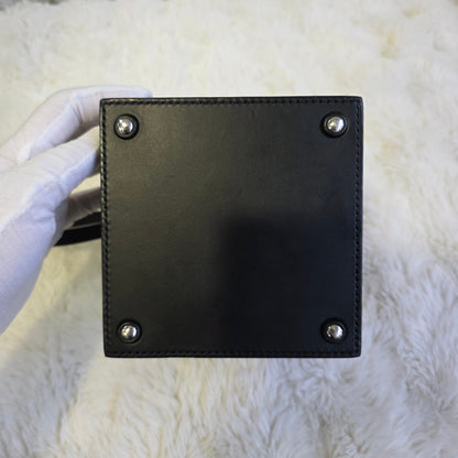 Moynat Leather Box Wristlet Bag (Pre-Owned)