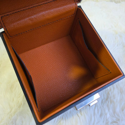 Moynat Leather Box Wristlet Bag (Pre-Owned)