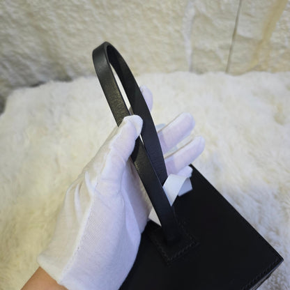 Moynat Leather Box Wristlet Bag (Pre-Owned)