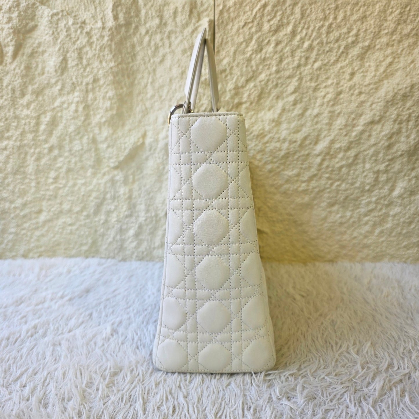 Dior Lady Dior Cannage Leather Tote Bag (Pre-Owned)