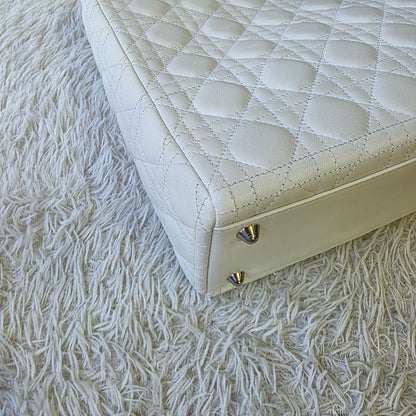 Dior Lady Dior Cannage Leather Tote Bag (Pre-Owned)