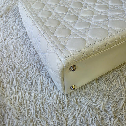 Dior Lady Dior Cannage Leather Tote Bag (Pre-Owned)