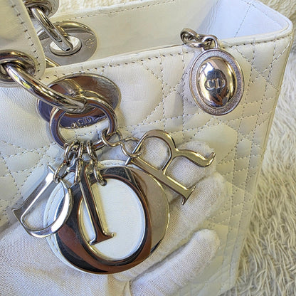 Dior Lady Dior Cannage Leather Tote Bag (Pre-Owned)