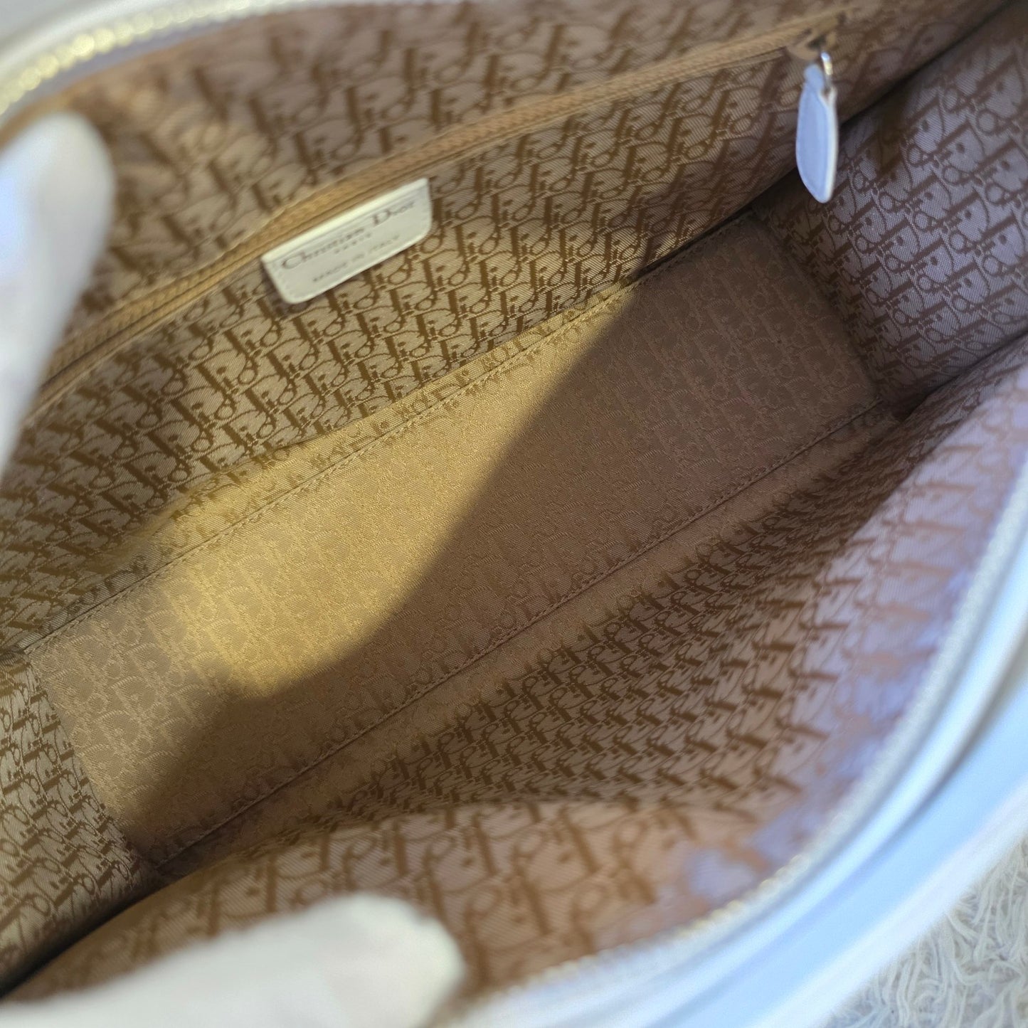 Dior Lady Dior Cannage Leather Tote Bag (Pre-Owned)