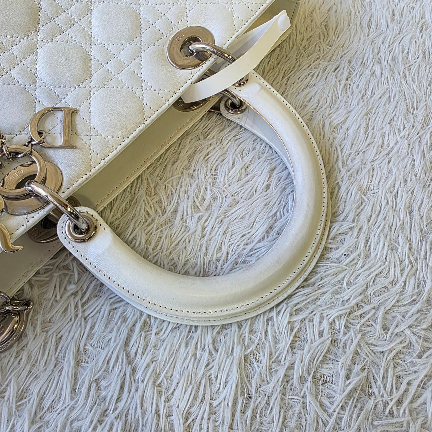 Dior Lady Dior Cannage Leather Tote Bag (Pre-Owned)