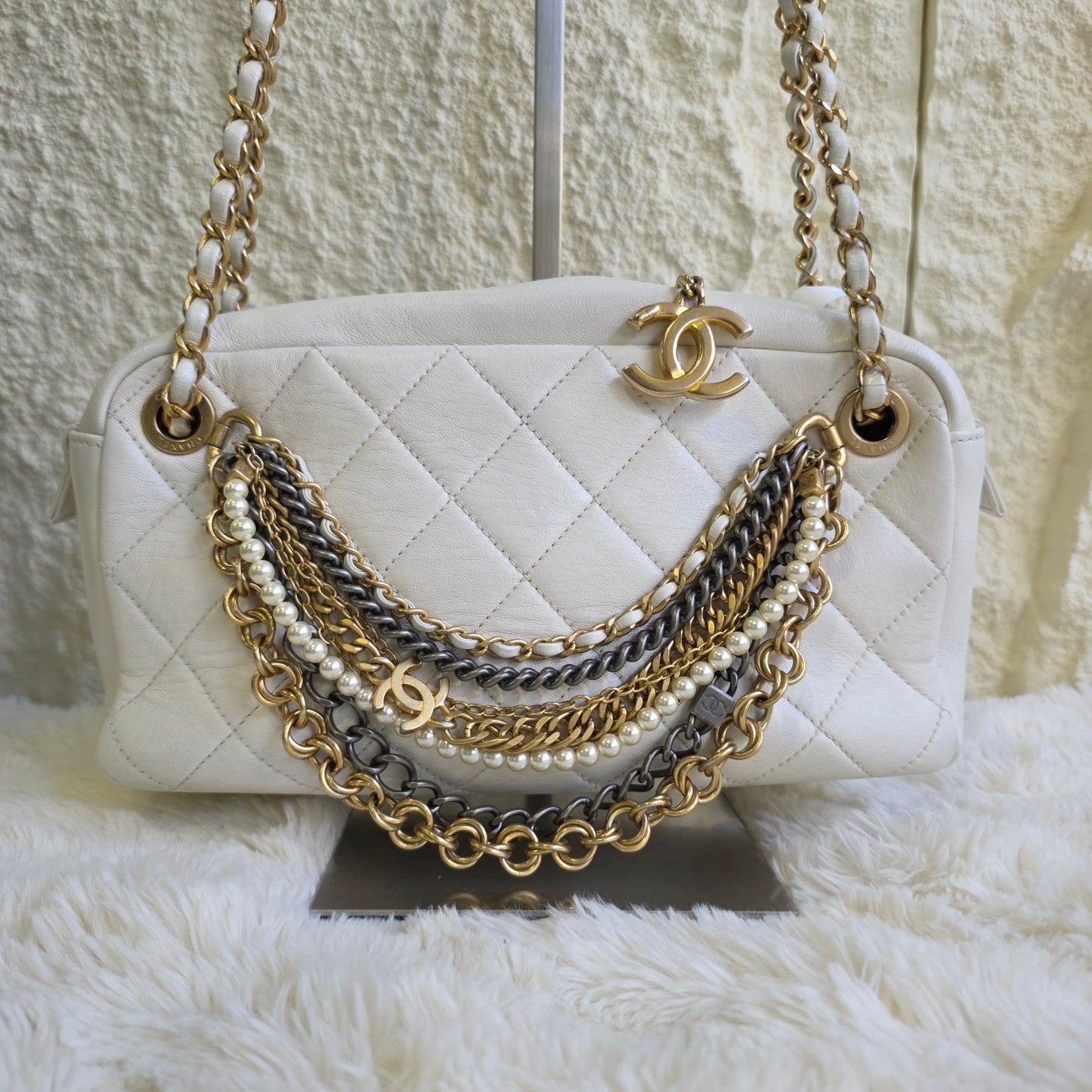 Chanel Gabrielle Quilted Leather Chain Shoulder Bag (Pre-Owned)