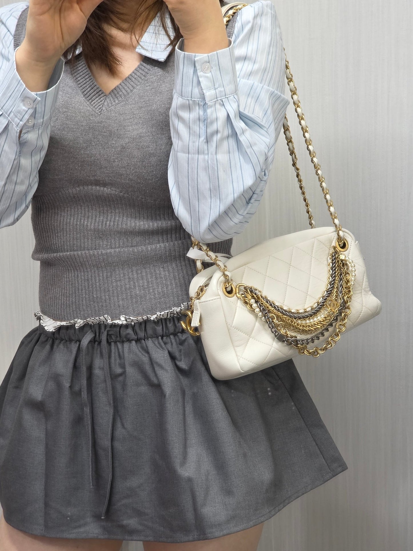 Chanel Gabrielle Quilted Leather Chain Shoulder Bag (Pre-Owned)