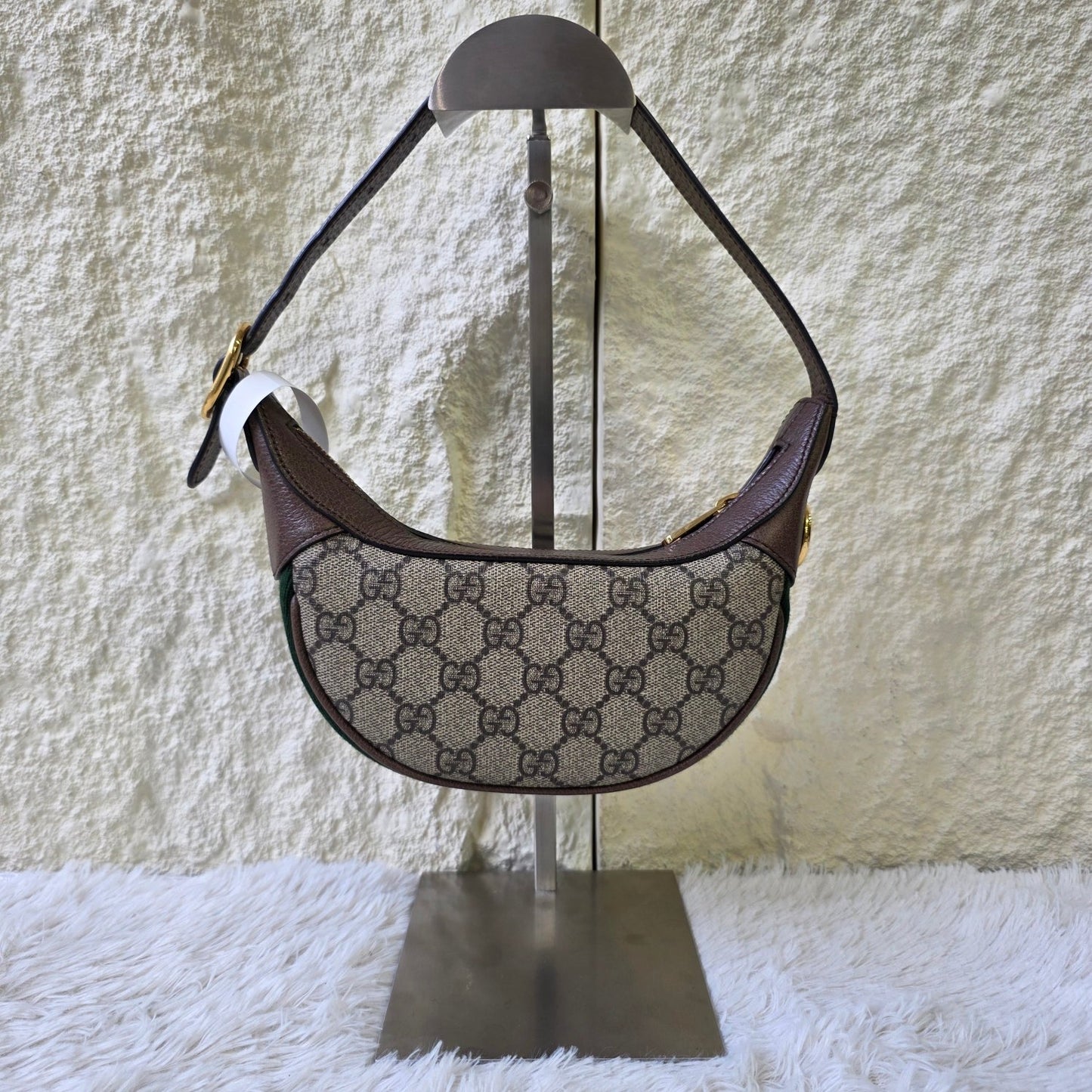 Gucci GG Canvas Crescent Shoulder Bag (Pre-Owned)