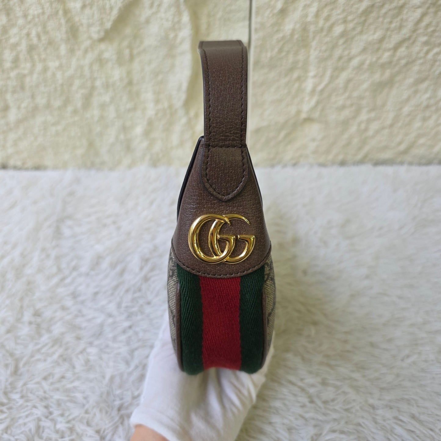 Gucci GG Canvas Crescent Shoulder Bag (Pre-Owned)