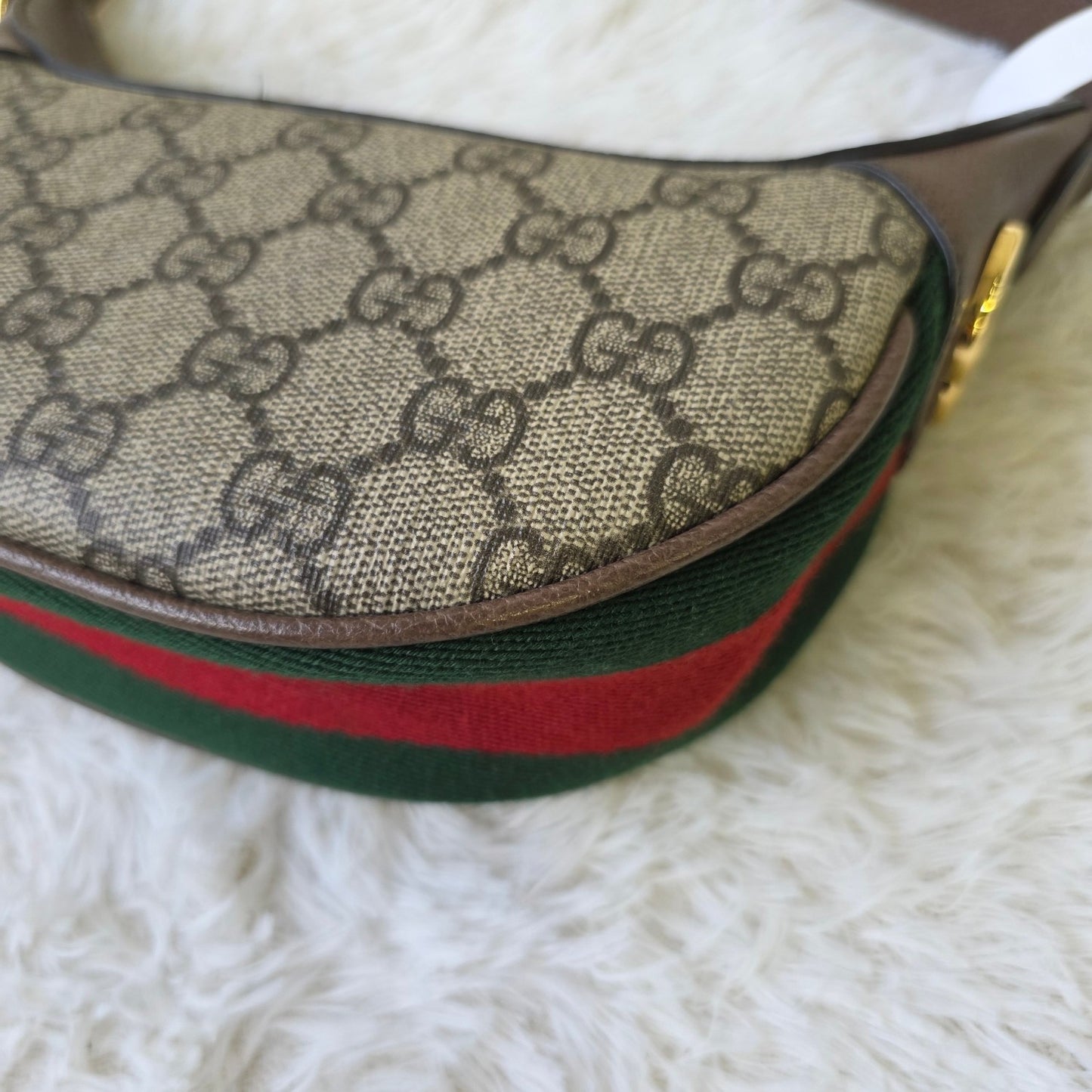 Gucci GG Canvas Crescent Shoulder Bag (Pre-Owned)
