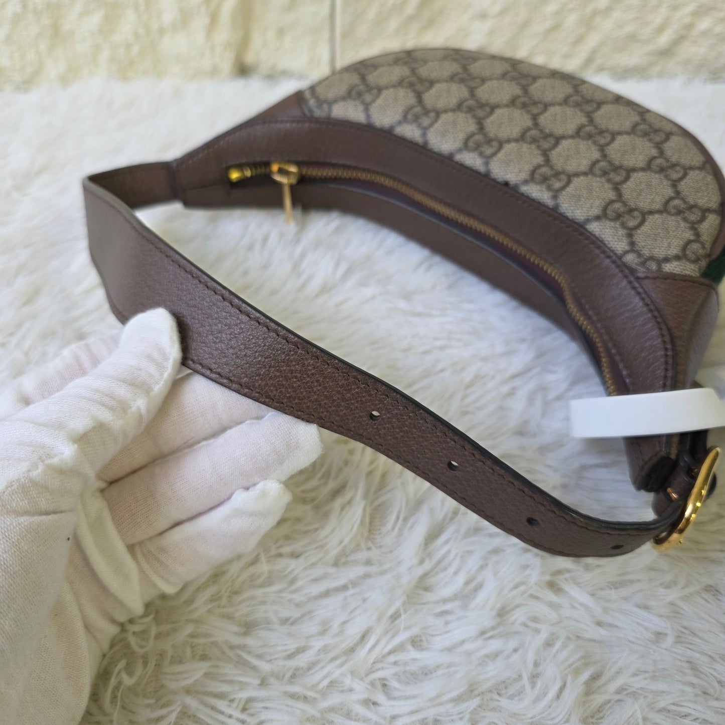 Gucci GG Canvas Crescent Shoulder Bag (Pre-Owned)
