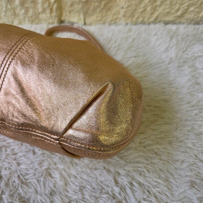Miu Miu Metallic Leather Frame Top Handle Bag (Pre-Owned)