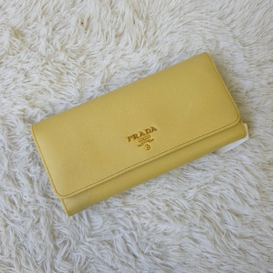 Prada Saffiano Leather Long Wallet (Pre-Owned)