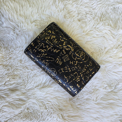 Chanel Reissue 2.55 Graffiti Leather Long Wallet (Pre-Owned)