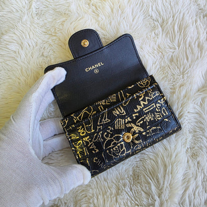 Chanel Reissue 2.55 Graffiti Leather Long Wallet (Pre-Owned)