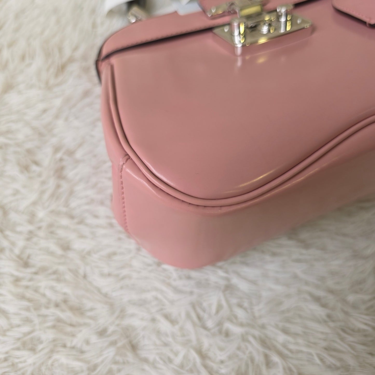 Gucci Bamboo Handle Leather Top Handle Bag (Pre-Owned)