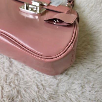Gucci Bamboo Handle Leather Top Handle Bag (Pre-Owned)
